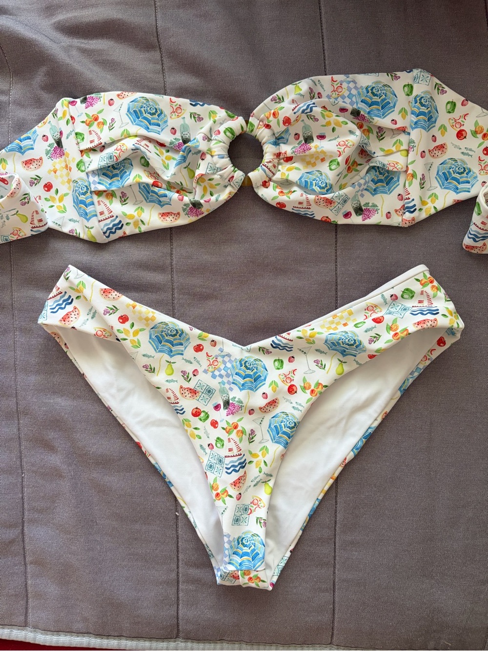 Elysiian bandeau bikini top and bottom